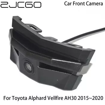 ZJCGO автомобильная парковочная камера с логотипом Переднего Вида, ночное видение, положительный водонепроницаемый для Toyota Alphard Vellfire AH30 2015 ~ 2020