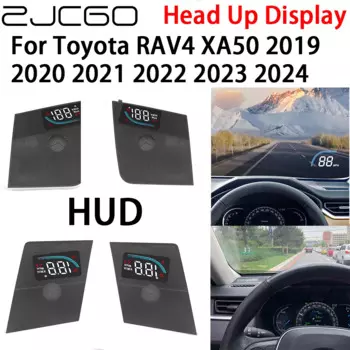 ZJCGO Автомобильный дисплей HUD, электронные аксессуары для Toyota RAV4 XA50 2019 2020 2021 2022 2023