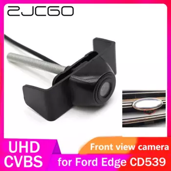 ZJCGO CVBS RCA170 ° Автомобильный логотип, парковочная камера переднего вида для Ford Edge CD539 2015, 2016, 2017, 2018,