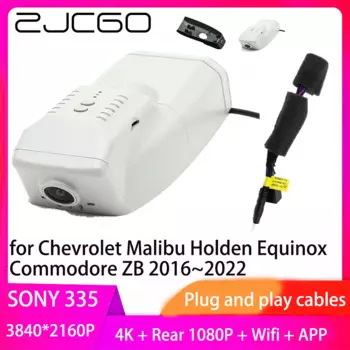 ZJCGO Plug and Play DVR Dash Cam 4K 2160P Видеорегистратор для Chevrolet Malibu Holden Equinox Commodore ZB 2016 ~ 2022