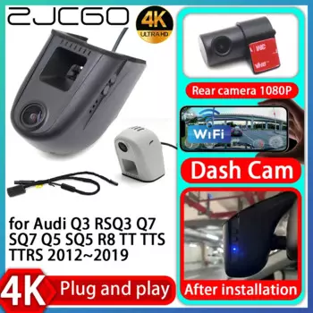 ZJCGO UHD 4K 2160P Plug and Play DVR Dash Cam UHD Видеорегистратор для Audi Q3 RSQ3 Q7 SQ7 Q5 SQ5 R8 TT TTS TTRS 2012~2019