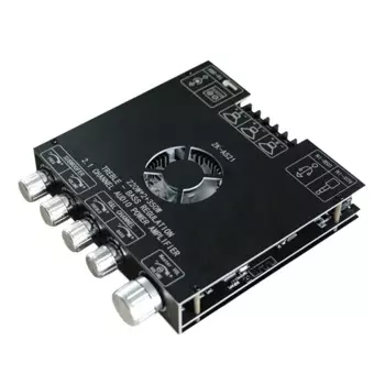 ZK-AS21 2,1-канальный TPA3255 Bluetooth цифровой усилитель мощности модуль платы сабвуфера высокого и низкого тона 220WX2 + 350 Вт
