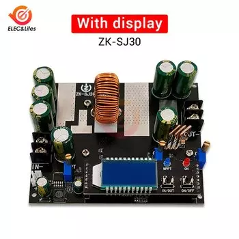 ZK-SJ30 Понижающий преобразователь 700 Вт CC CV Модуль питания постоянного тока 6-80 В до 1,3–78 В 30 А Регулируемый регулятор напряжения Вольтметр Понижающий