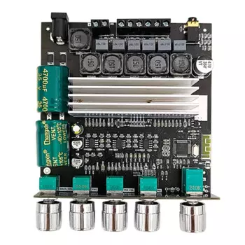 ZK-TB22 2,1 канальный Bluetooth аудио усилитель мощности плата TPA3116D2 50 Вт + 50 Вт + 100 Вт твитер сабвуфер Регулируемый Модуль