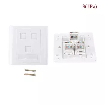 ZLinKJ Панель компьютерной розетки CAT5E 1-4 портов