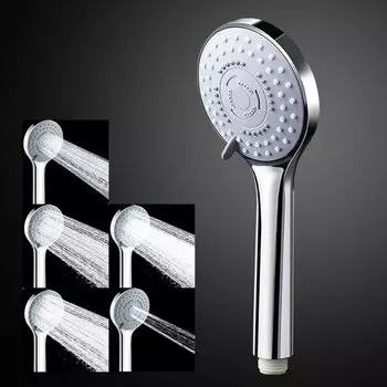 Zloog 5-режимная душевая лейка серебристого цвета