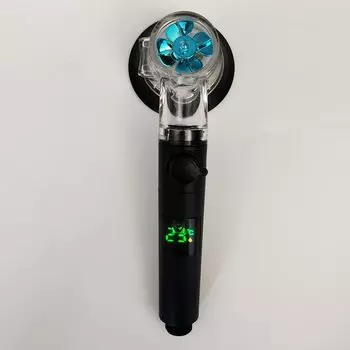 Злоог цифровой душевая лейка 3 режима серебристый/черный