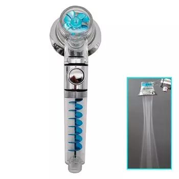 Zloog Турбо душевая лейка синяя