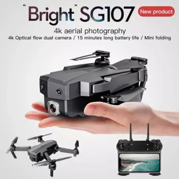 ZLRC SG107 мини-Дрон с 4K WIFI 1080P FPV камерой 2,4 ГГц Квадрокоптер с оптическим потоком фотокамера VS E58 E68 SG106