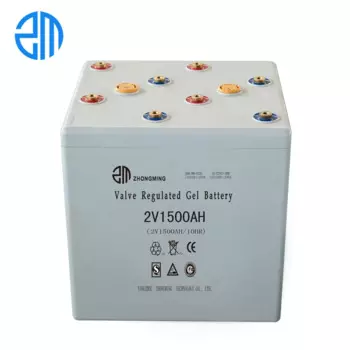 ZM хорошая цена, солнечный свинцово-кислотный гель 2 в 1500ah аккумулятор
