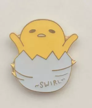 Значок на лацкан в виде яйца, 1,25 дюйма, 31,75 мм