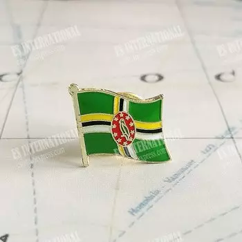 Значок с флагом Доминики