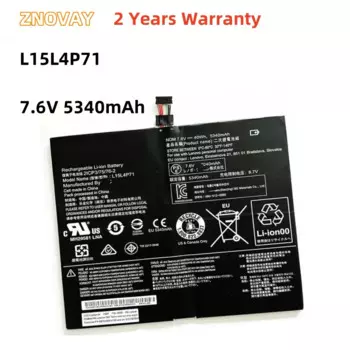 ZNOVAY L15L4P71 L15C4P71 Аккумулятор для ноутбука Lenovo IdeaPad Miix 700-12ISK Series 80QL 80QL000CUS 7,6 В 5340 мАч