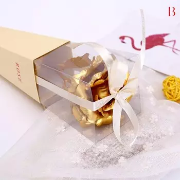 Золотая бумажная роза PlumHOME