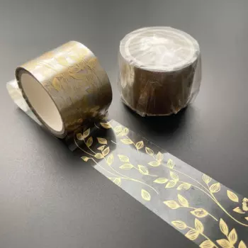 Золотая декоративная лента Mengtai Washi Tape