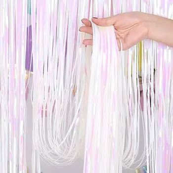 Золотая фольгированная занавеска