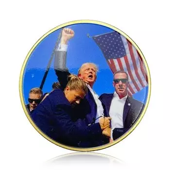 Золотая монета "Атака на Трампа" OIMG