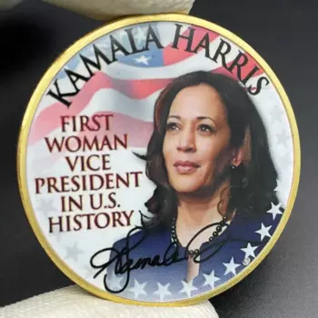 Золотая монета Камала Харрис OIMG