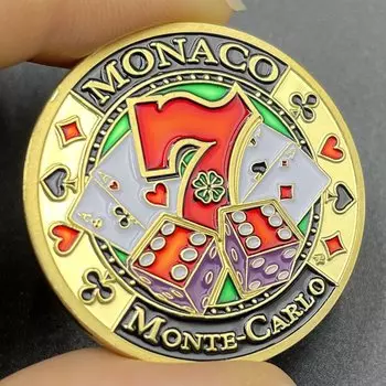 Золотая монета Monaco Monte-Carlo №7
