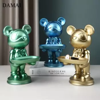 Золотая мышка сервировочный поднос Кофе стол лотки декоративные туалетный настольные украшения Дисплей пластина косметический контейнер для хранения орнамент