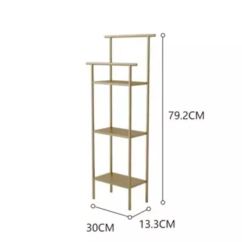 Золотая напольная вешалка для полотенец