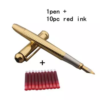 Золотая перьевая ручка chouxiongluwei