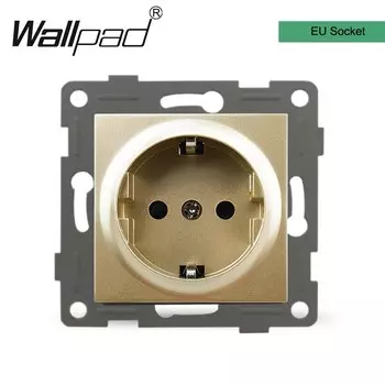 Золотая розетка Wallpad с USB, 1-2 группы