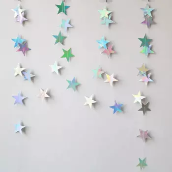 Золотая серебряная бумажная гирлянда HARKO 4 м