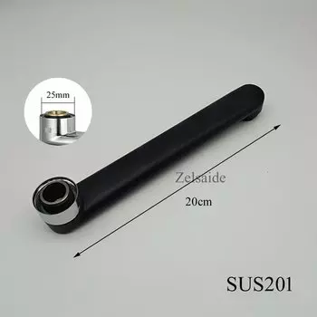 Золотистая, черная, темно-серая матовая кухонная фототрубка, Выходная трубка для смесителя раковины SUS304