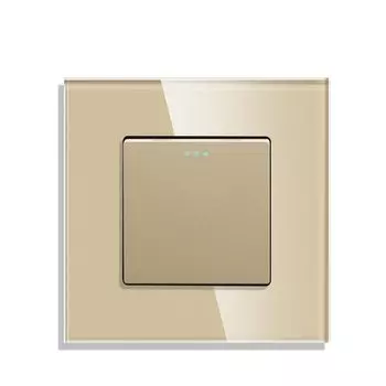 Золотистая Хрустальная панель Bingoelec, светильник, 2, 3, 1, 2 канала, переключатель света, переключатель для лестницы, настенный переключатель с европейской розеткой