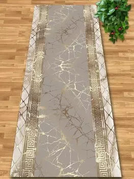 Золотистый ковер для коридора 40x60 см