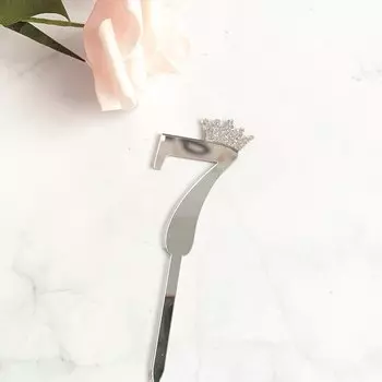 Золотой акриловый цифровой топпер для торта Wohltao