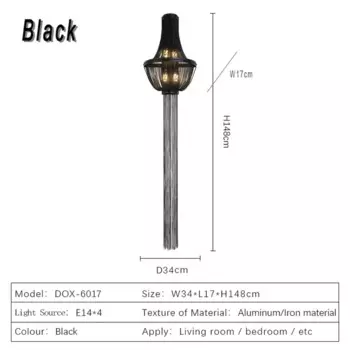 Золотой алюминиевый настенный светильник JIANKEXING