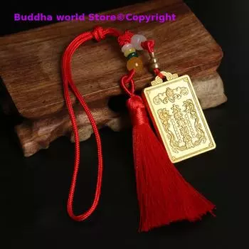 Золотой автомобильный талисман Bless от TANGYONG ART