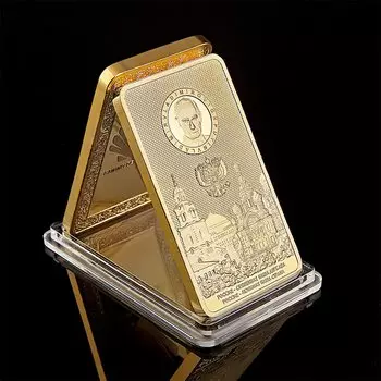 Золотой батончик SMJY с изображением Путина и Кремля 1 унция