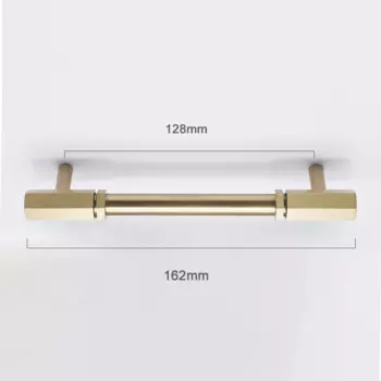 Ручки для шкафов TINYHOB латунные шестигранные 128 мм