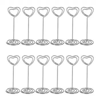 Золотой металлический держатель для фото 10 шт