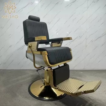 Золотой откидной большой насос, дизайнерское салонное оборудование, парикмахерские кресла, салонная мебель из металла