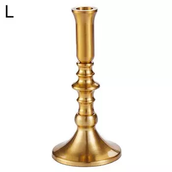 Золотой подсвечник VIBRATITE для тонких свечей