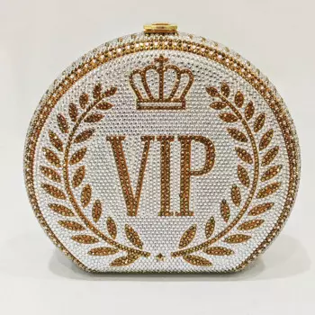 Золотой/серебряный круглый кошелек с кристаллами VIP, вечерние клатчи, сумки, роскошные модные женские кошельки для ужина, свадебные сумки с бриллиантами