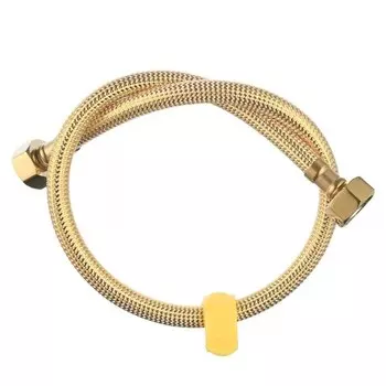 Золотой шланг в нейлоновой оплетке, впускная труба для унитаза, G1/2 "X1/2", Золотая впускная труба для унитаза, Соединительная труба Closestool