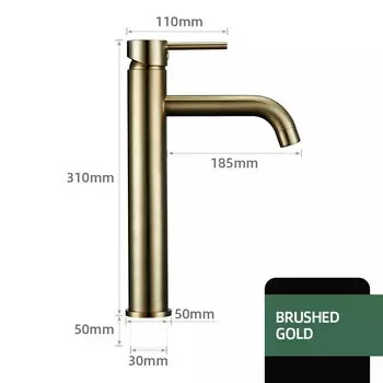 Золотой смеситель для раковины Smesiteli