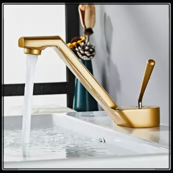 Золотой смеситель для раковины в ванную комнату, черный смеситель для раковины, кухонный кран для горячей и холодной воды, оригинальный бумажный кран, кран для воды, роскошный латунный Смеситель для раковины