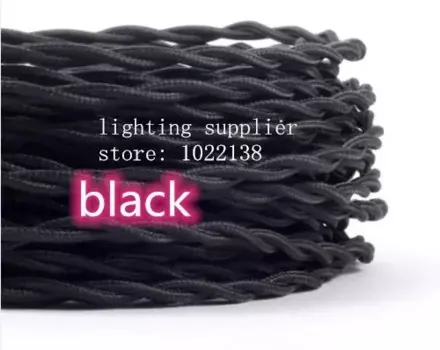 Золотой тканевый кабель для винтажной люстры Wisdom Tyiumph Shop