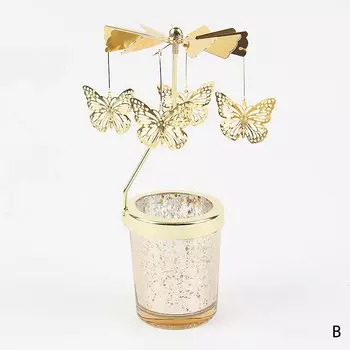 Золотой вращающийся подсвечник KAISHIRIL LIFE