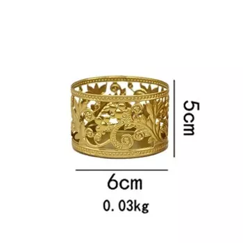 Золотой железный подсвечник MOONBIFFY