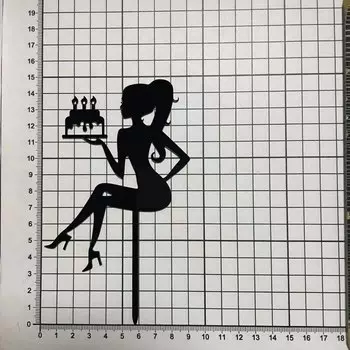 Золотые акриловые каблуки для торта YXMJMXS