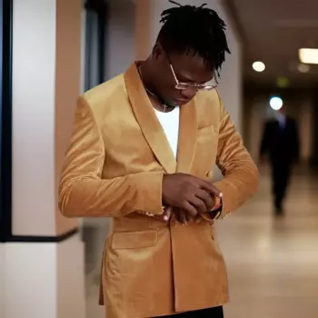 Золотые бархатные мужские костюмы, двубортные свадебные костюмы для жениха, смокинги, приталенный пиджак для курения, выпускного вечера, Terno, мужской костюм из 2 предметов