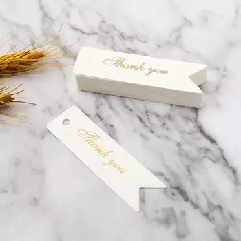 Золотые бирки спасибо MOONBIFFY 100 шт.