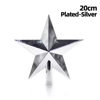 Золотые и серебряные звезды для верхушки елки